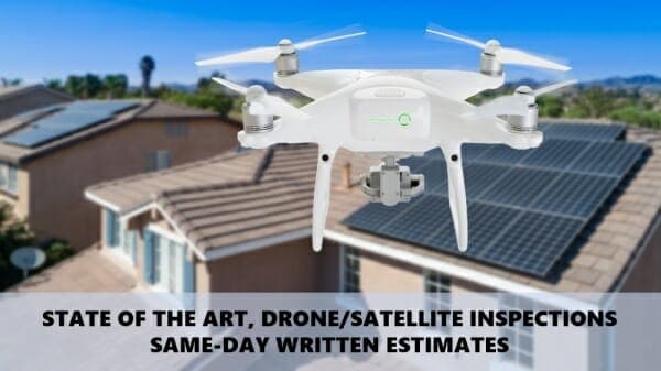 Free drone roof inspection