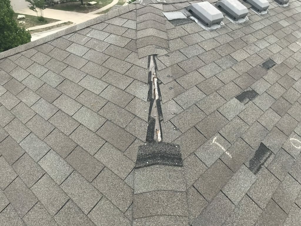 wind damage roof